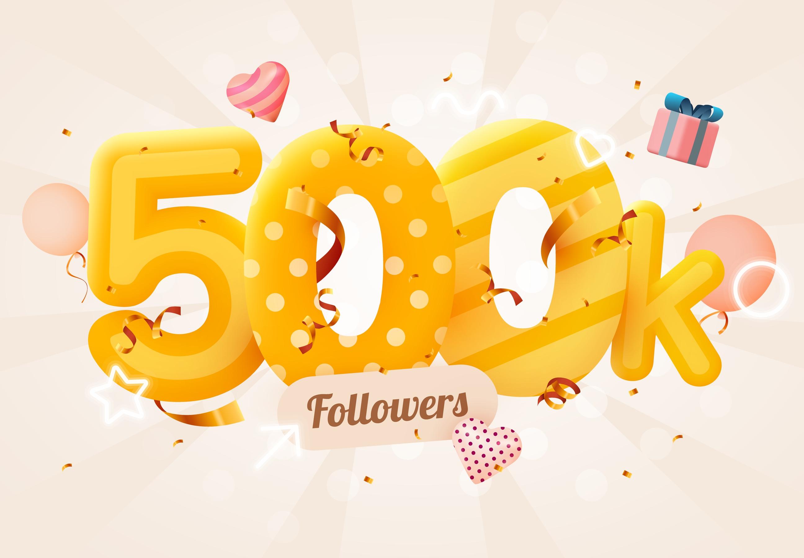 We’re Celebrating 500 000! image