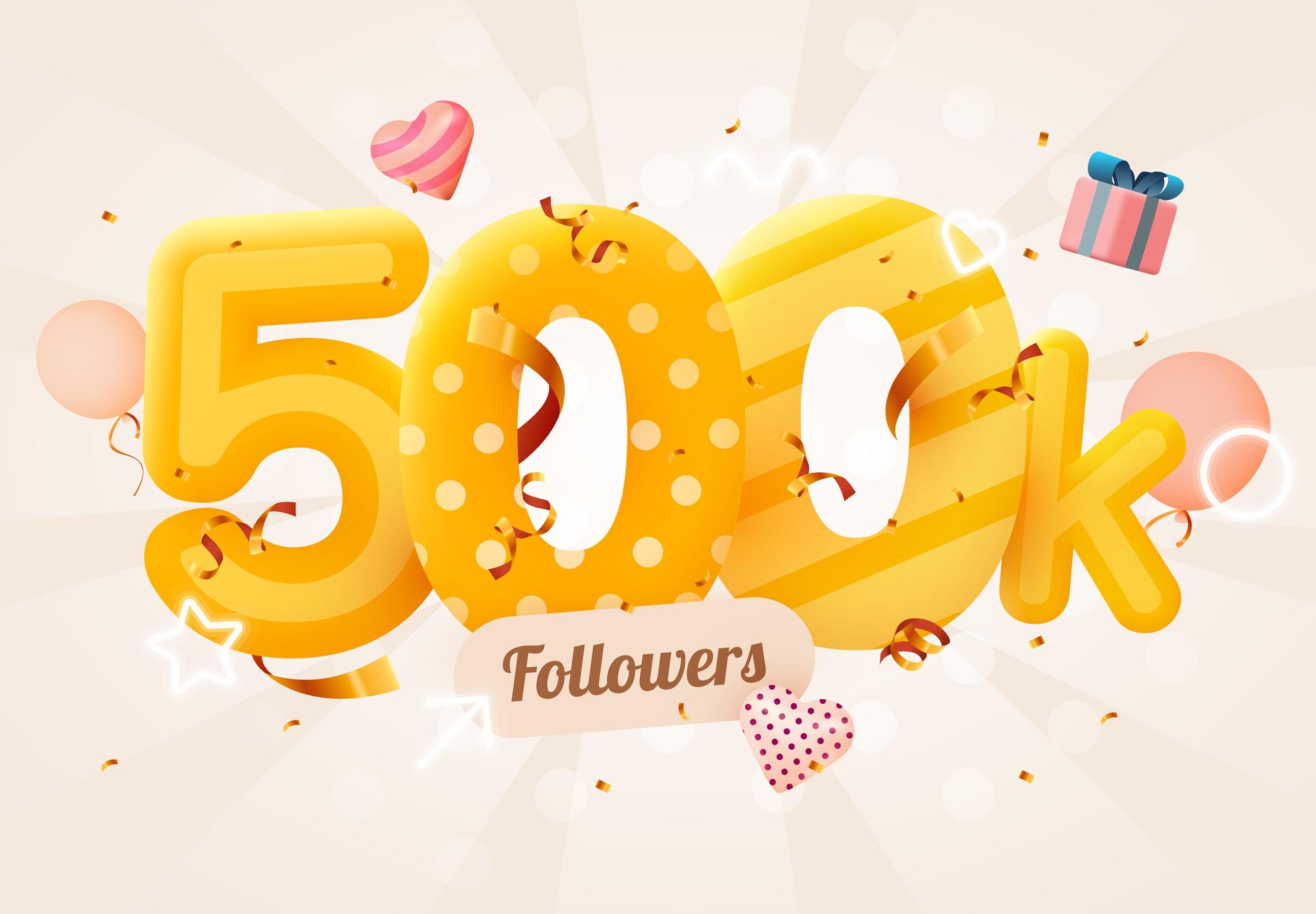 Blog post We’re Celebrating 500 000! main image