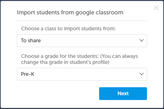 kidsacademy class configuration