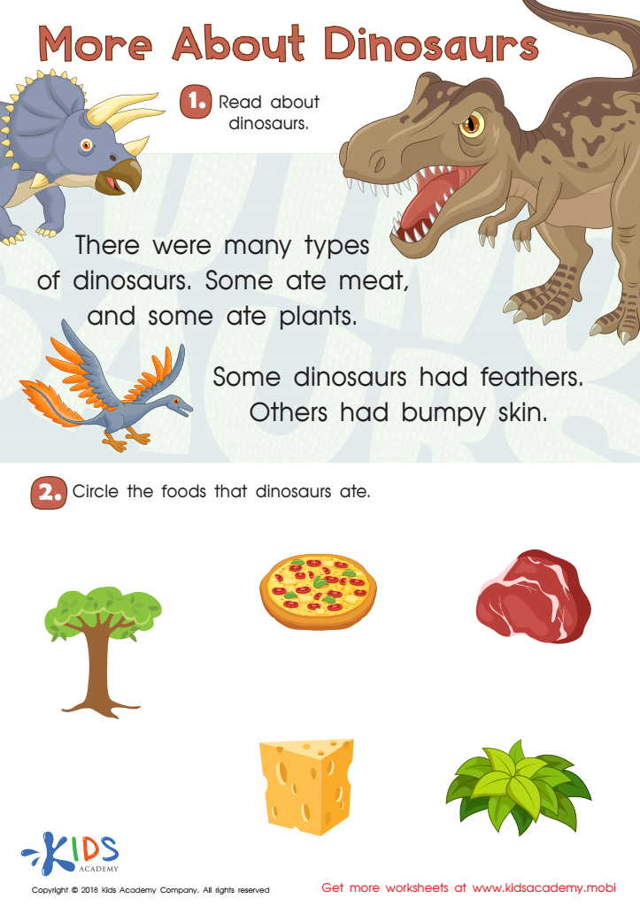 more about dinosaurs