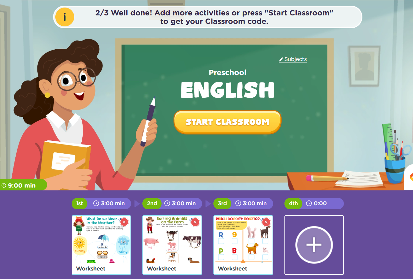 screenshot of ELA Classroom