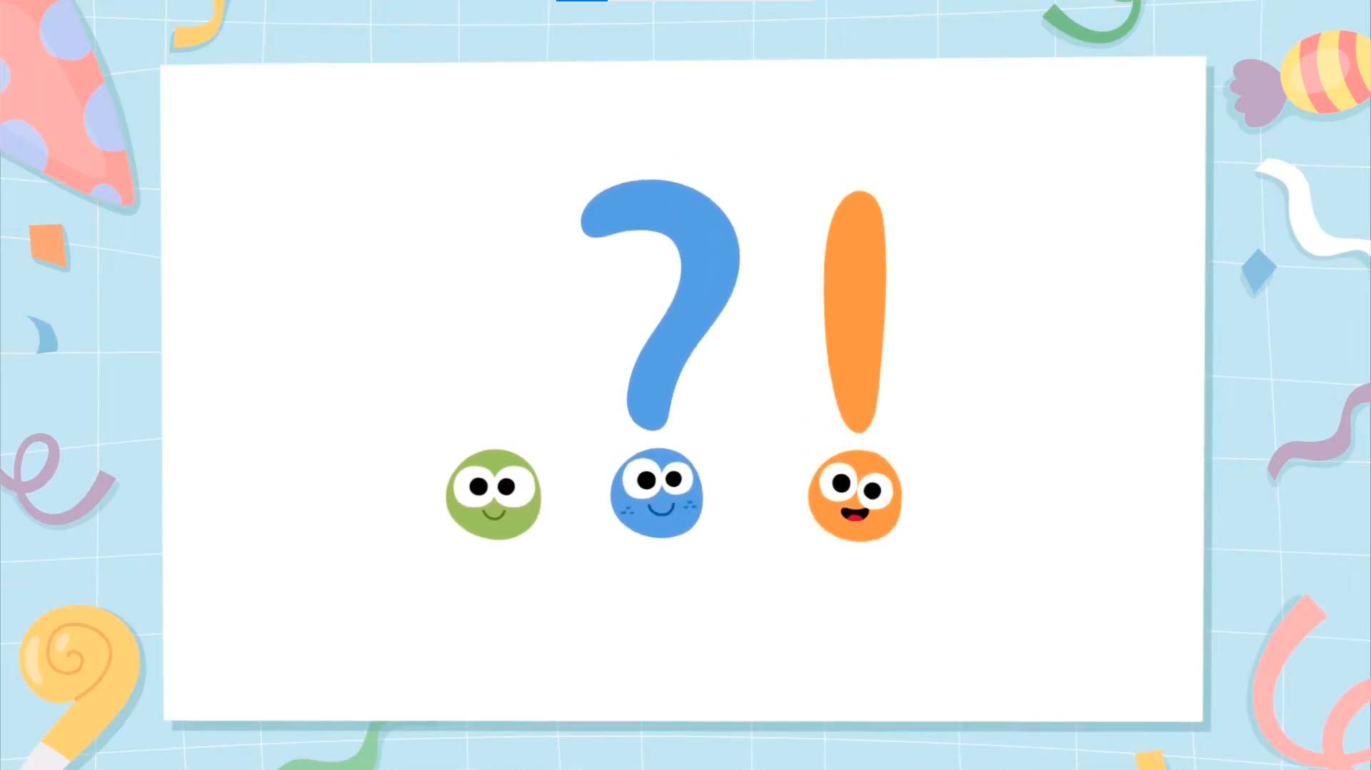 End Punctuation Explained for 1st Grade image