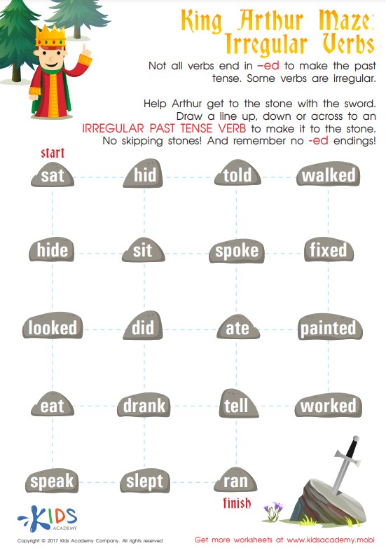 irregular verb worksheet