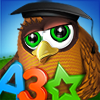 Cartoon owl, numbers