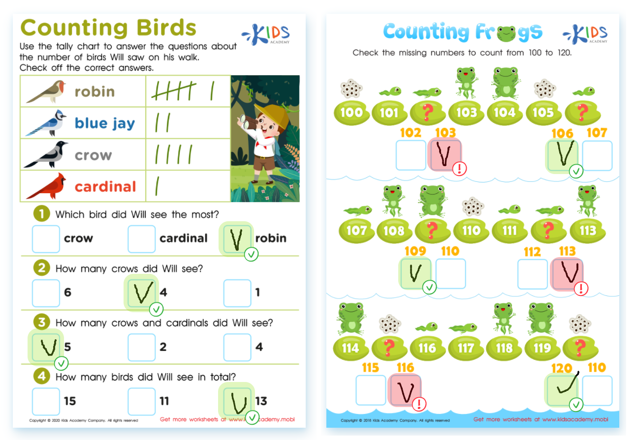 Interactive Worksheets