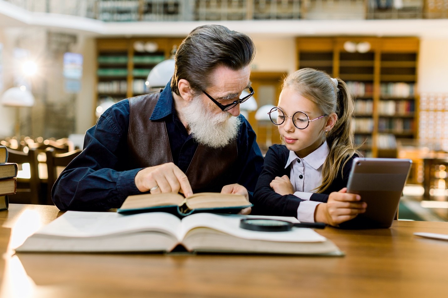 teacher and a girl