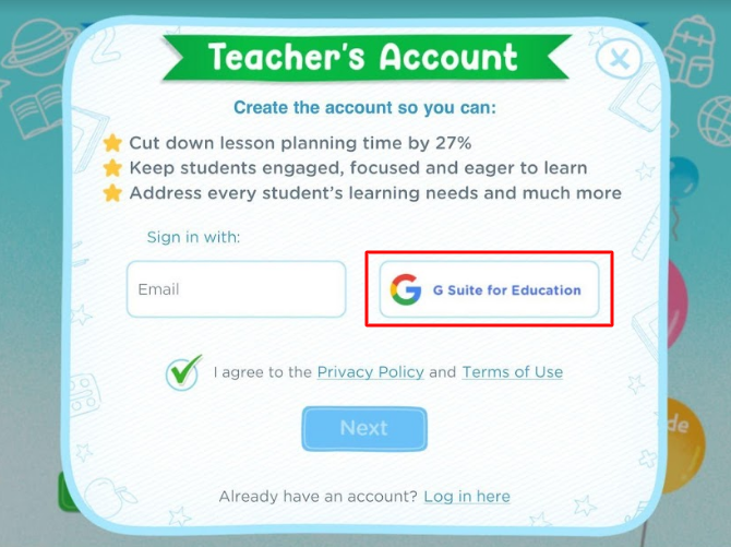 My student's teacher uses Google Classroom. How do we login