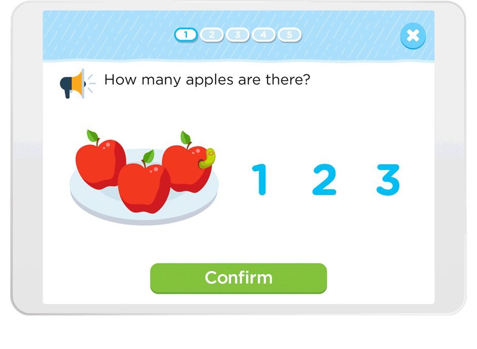 Apple counting activity.