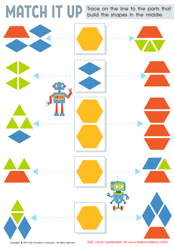 lesson on shape matching for grade 1