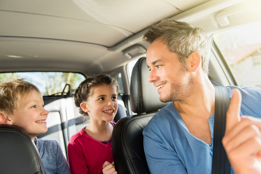 Family car ride.