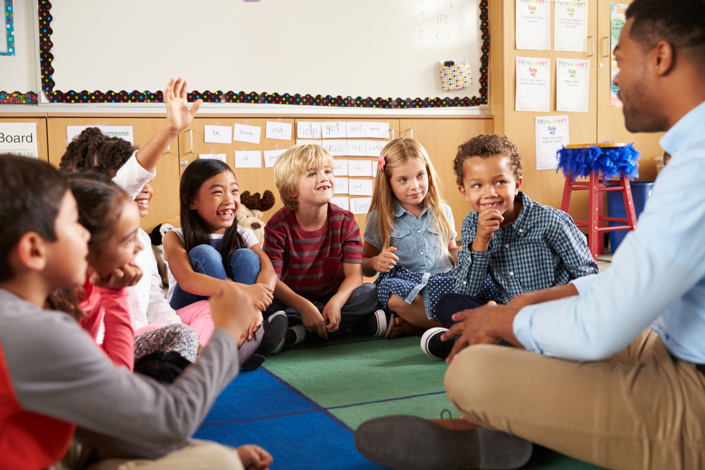 pupil studying in classroom