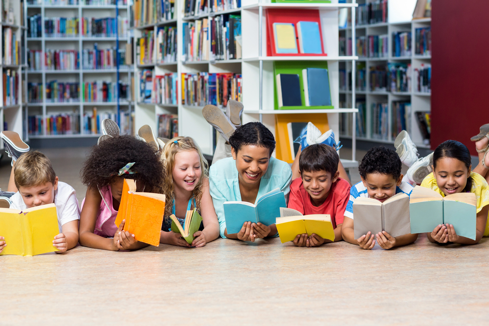 Children reading.