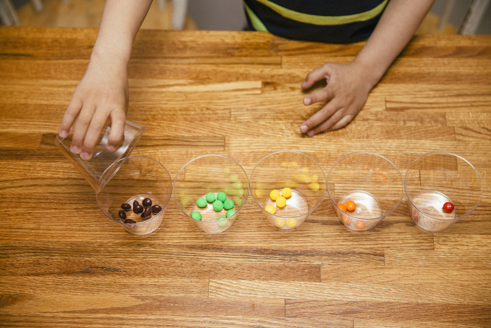 glasses with candies