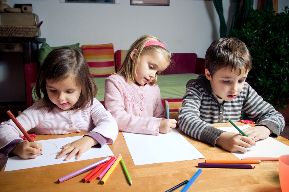 Children drawing