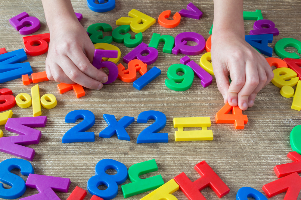 Colorful math toys