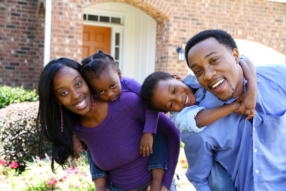 family with two kids