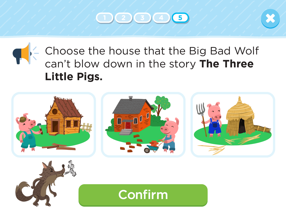 characters in a story quiz for grade k