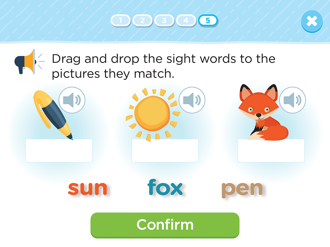 sight words quiz for grade 1
