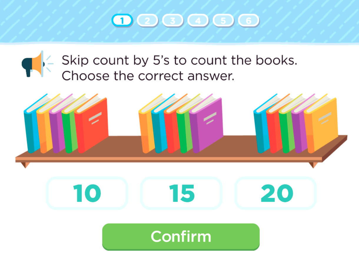 quiz on skip counting for grade 1