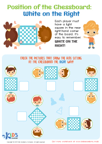 King and Queen Mate Practice Worksheet for kids