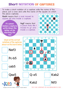 Short Notation of Captures Worksheet