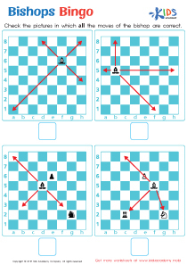 Two Rook Mate Practice Worksheet for kids