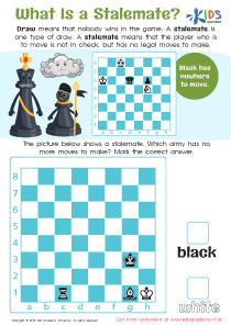 Easy Preschool What Is Stalemate? Worksheets image