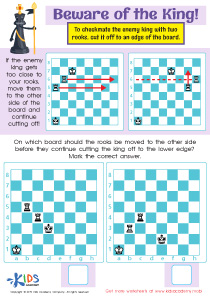 Easy First Grade Chess Worksheets image