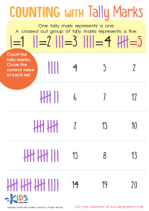 Counting with Tally Marks Worksheet