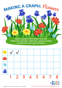 Making a Graph: Flowers Worksheet