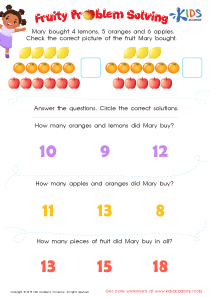 Fruity Problem Solving Worksheet