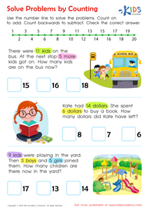 Solve Problems by Counting Worksheet