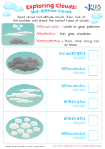 Exploring Clouds: Mid-altitude Clouds Worksheet