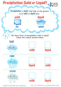 Precipitation: Solid or Liquid? Worksheet