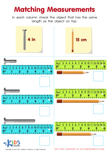 Matching Measurements Worksheet