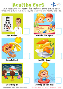 Healthy Eyes Worksheet