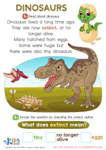 Dinosaurs Worksheet