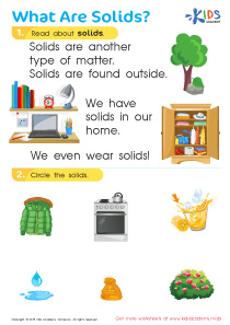What Are Solids? Worksheet