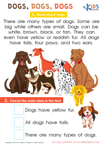 Dogs, Dogs Worksheet