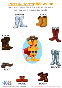 Puss in Boots: OO Sound Worksheet