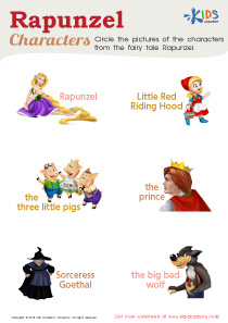 Rapunzel Characters Worksheet
