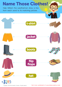 Name Those Clothes Worksheet