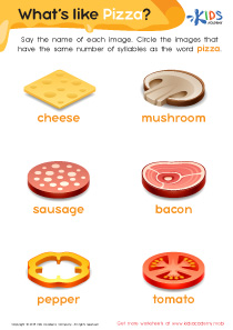What's Like Pizza? Worksheet