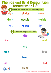 Phonics and Word Recognition: Assessment 2