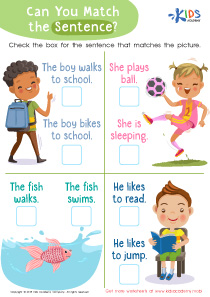 Easy Kindergarten Reading Worksheets image
