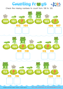 Counting Frogs Worksheet