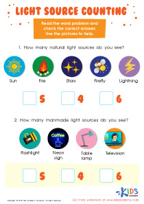 Light Source Counting Worksheet