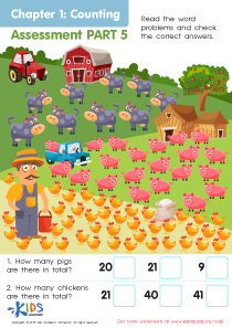 Counting: Assessment 5 Worksheet