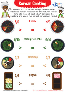 Korean Cooking Worksheet