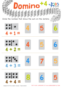 Domino +4 Worksheet